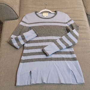 Sail to Sable STS Cashmere Wool Blend Casual Stripe Sweater Size Medium